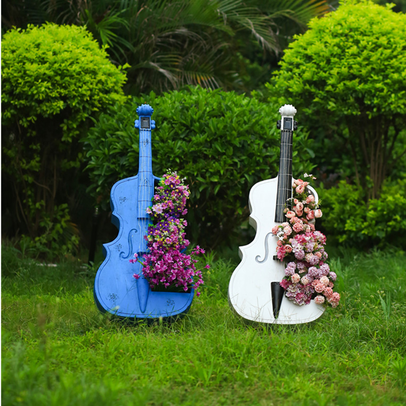 Bonsai Garden Art - Cello-Shaped Garden Statue Large Outdoor Patio