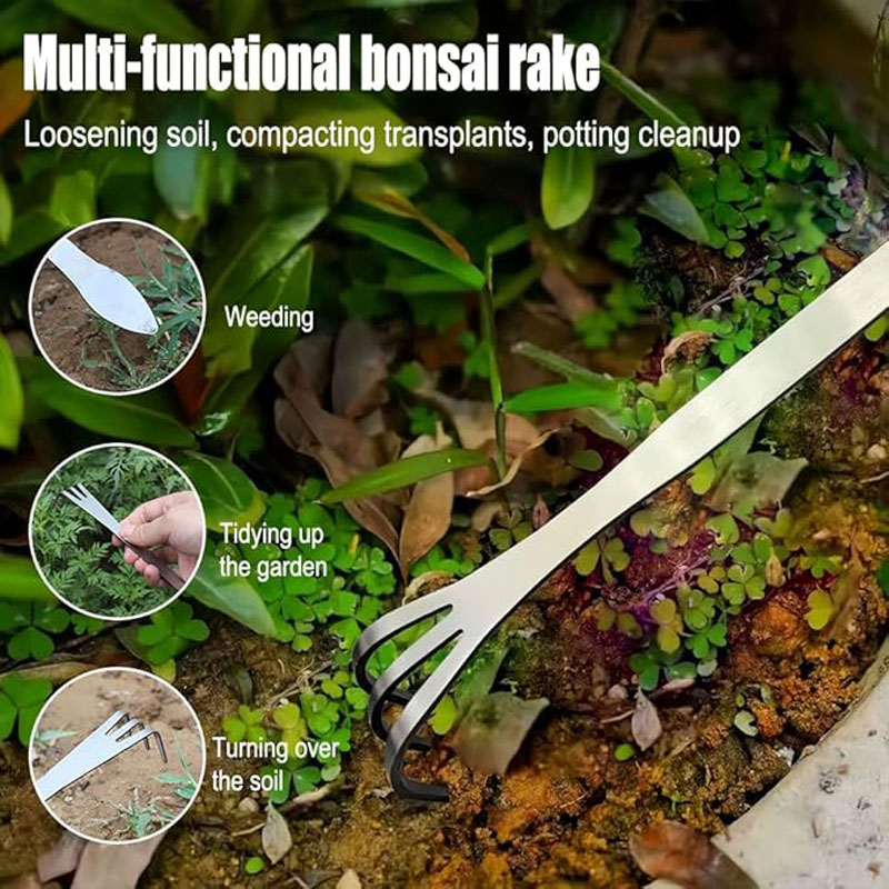 Stainless Steel Root Rake Hand - đánh giá và giá Bonsai Garden Plants