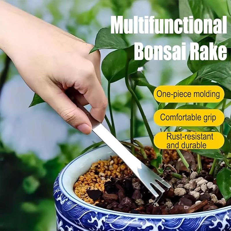 Stainless Steel Root Rake Hand - đánh giá và giá Bonsai Garden Plants