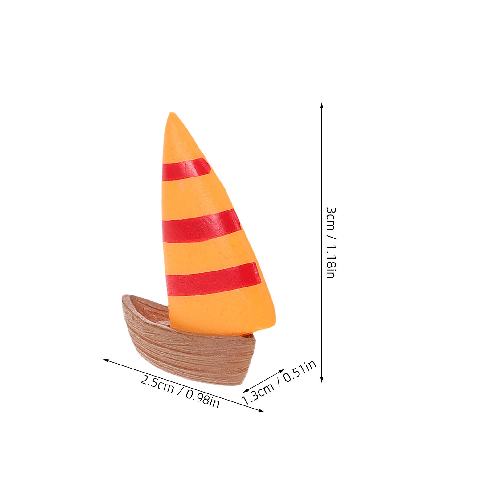 Mini Sailboat Ornament Creativ - đánh giá và giá Bonsai Garden Plants