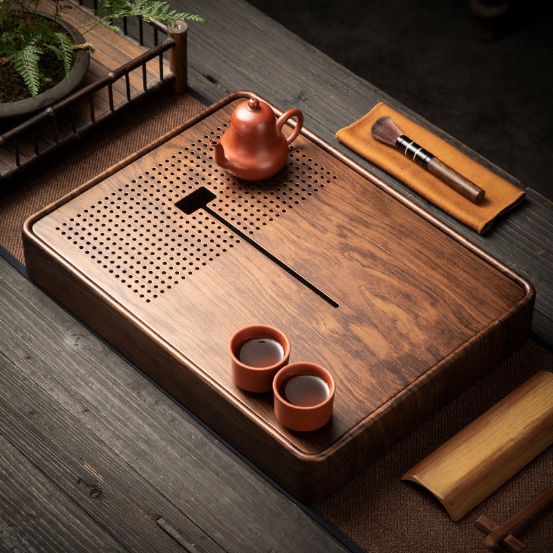 Rectangular Bamboo Tea Tray wi - đánh giá và giá Drip Tray Saucer