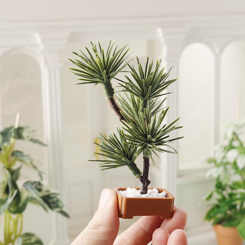 1Pcs 1/12 Dollhouse Simulation - đánh giá và giá Bonsai Garden Plants