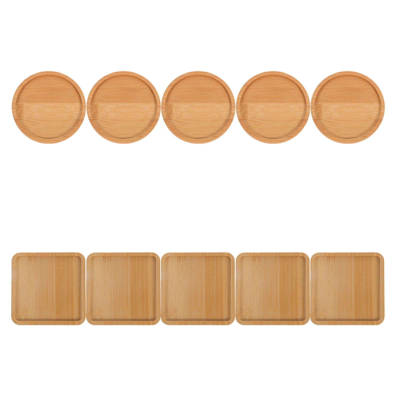 10Pcs Bamboo Drink Coaster Sau - đánh giá và giá Drip Tray Saucer