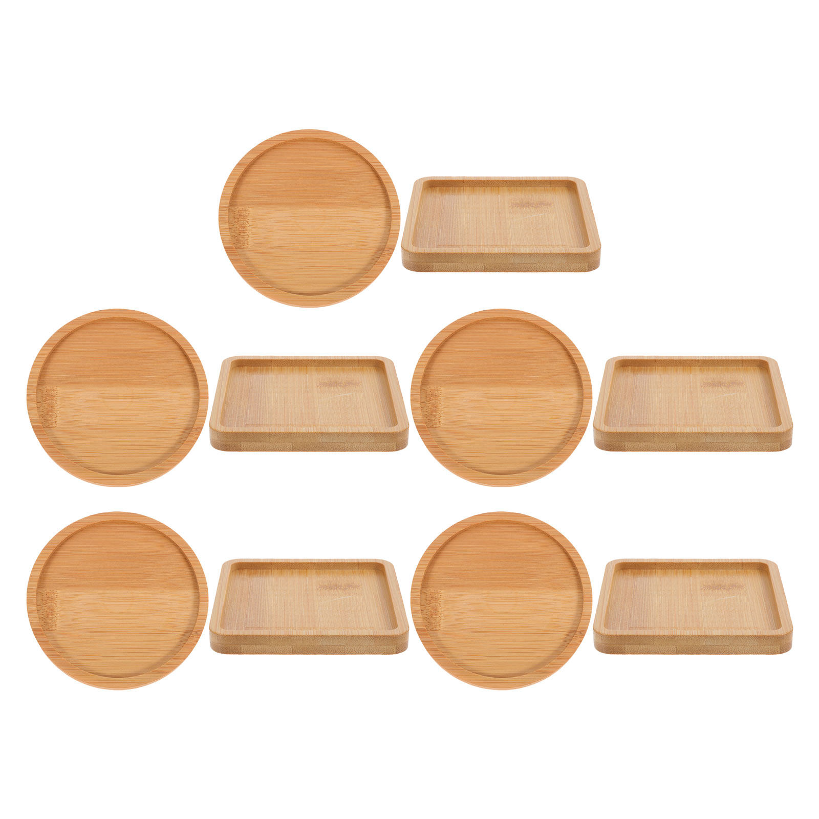 10Pcs Bamboo Drink Coaster Sau - đánh giá và giá Drip Tray Saucer