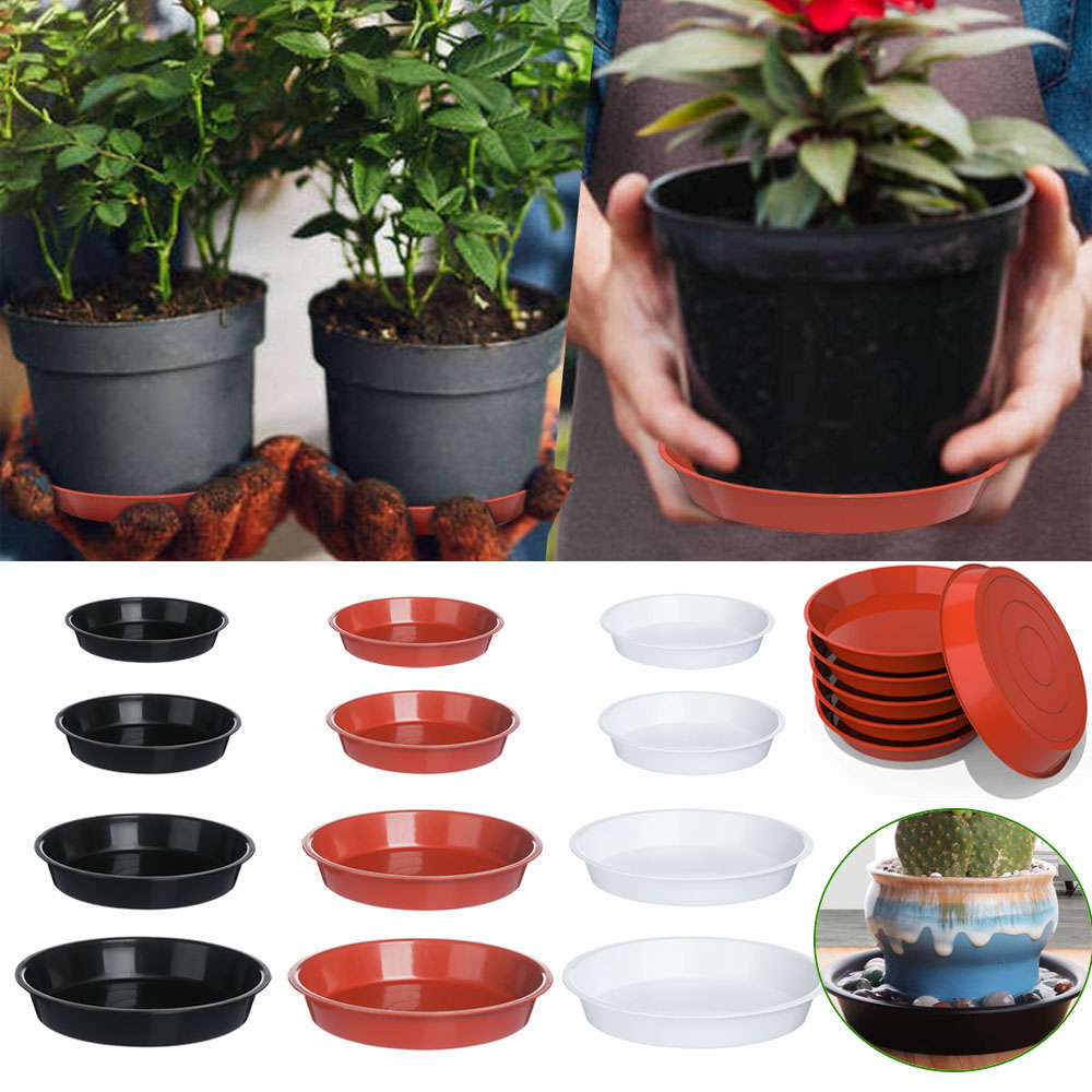 3Pcs Garden Round Flower Pot D - đánh giá và giá Drip Tray Saucer